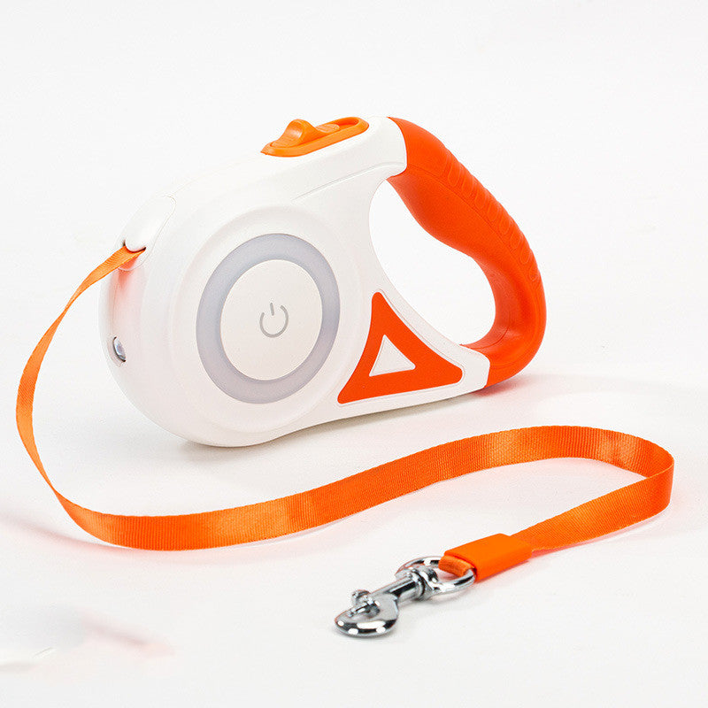 Light-Up Retractable Dog Leash for Safer, Happier Walks