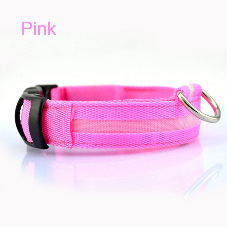 LED Safety Dog Collar – USB Rechargeable Light-Up Collar for Safe Night Walks & Outdoor Adventures