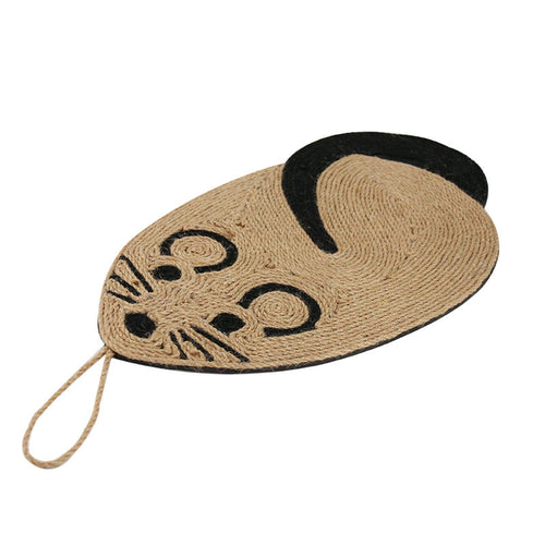 Cat Scratching Board with Sisal Mouse Design – Furniture Saver Scratch Pad for Indoor Cats & Kittens