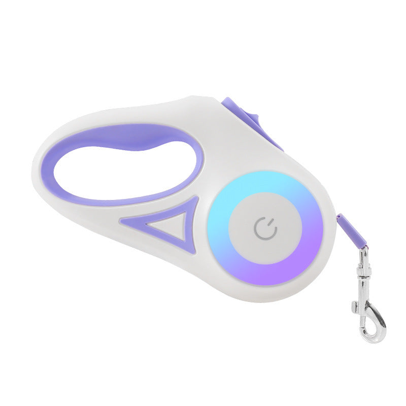 Light-Up Retractable Dog Leash for Safer, Happier Walks