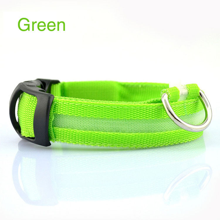 LED Safety Dog Collar – USB Rechargeable Light-Up Collar for Safe Night Walks & Outdoor Adventures