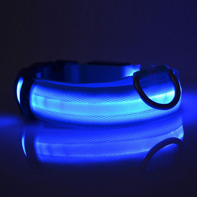 LED Safety Dog Collar – USB Rechargeable Light-Up Collar for Safe Night Walks & Outdoor Adventures