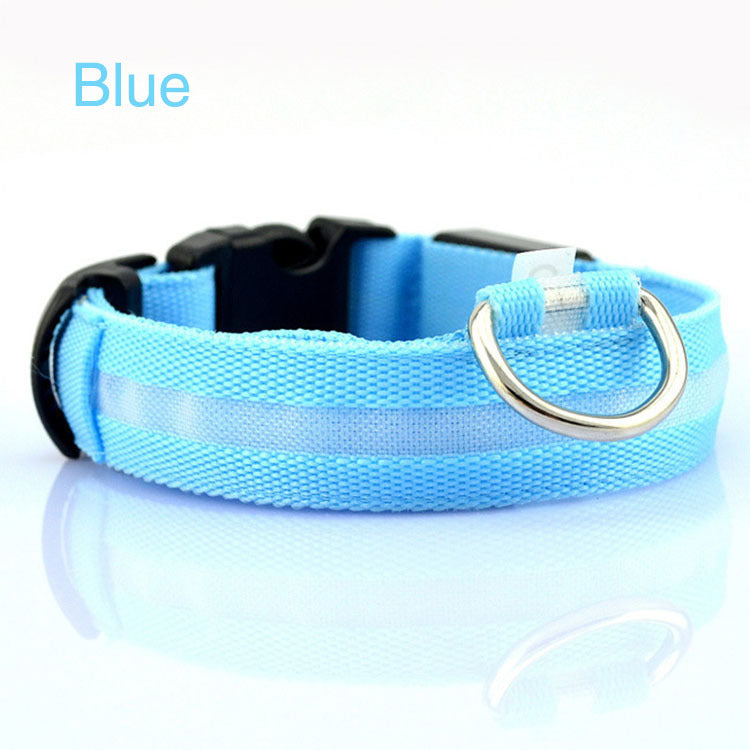 LED Safety Dog Collar – USB Rechargeable Light-Up Collar for Safe Night Walks & Outdoor Adventures
