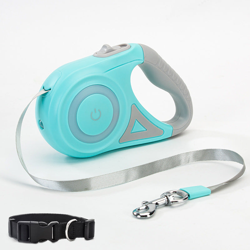 Light-Up Retractable Dog Leash for Safer, Happier Walks