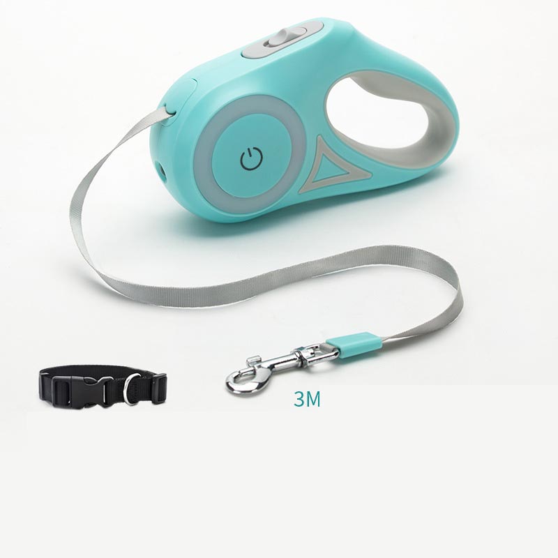Light-Up Retractable Dog Leash for Safer, Happier Walks