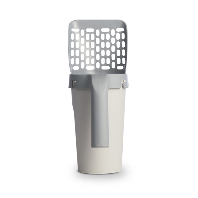 Lazy Cat Litter Scoop Set with Storage Box – Mess-Free Self-Contained Litter Cleaning System for Cats