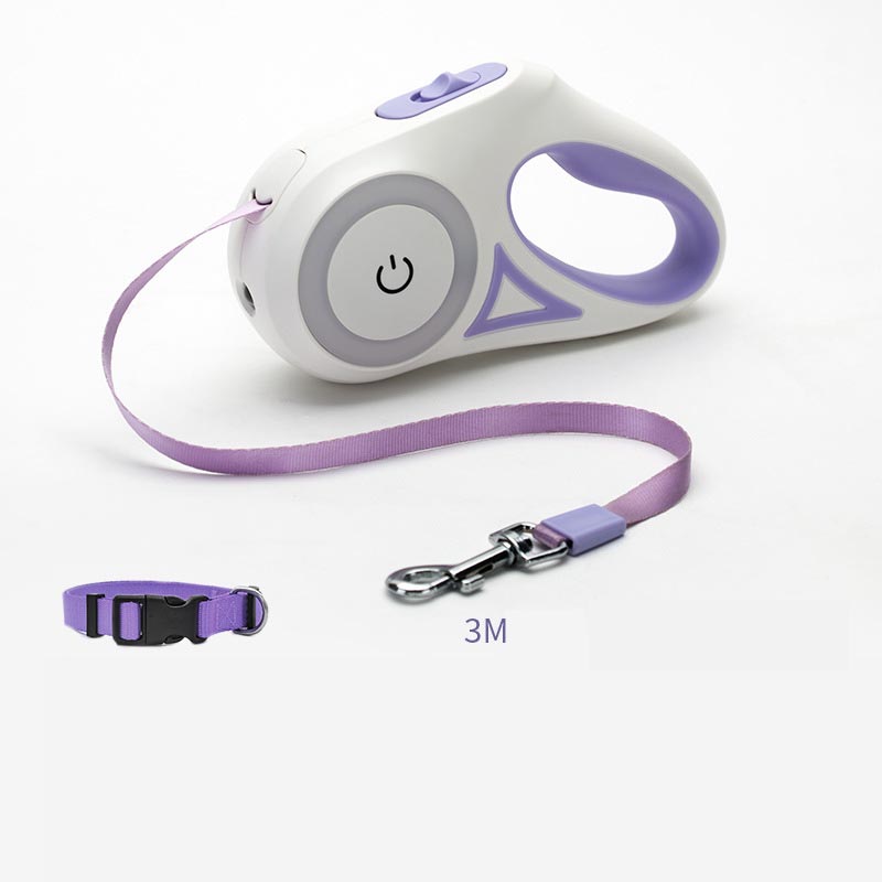 Light-Up Retractable Dog Leash for Safer, Happier Walks
