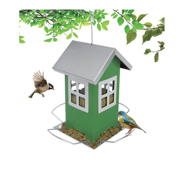 Outdoor Iron Bird Cage Feeder – Decorative Hanging Hummingbird & Wild Bird Feeder for Garden & Patio