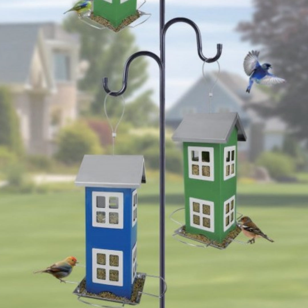 Outdoor Iron Bird Cage Feeder – Decorative Hanging Hummingbird & Wild Bird Feeder for Garden & Patio