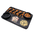 Premium Silicone Pet Lick Mat in blue and green, designed for dogs and cats to slow feed and reduce anxiety.
