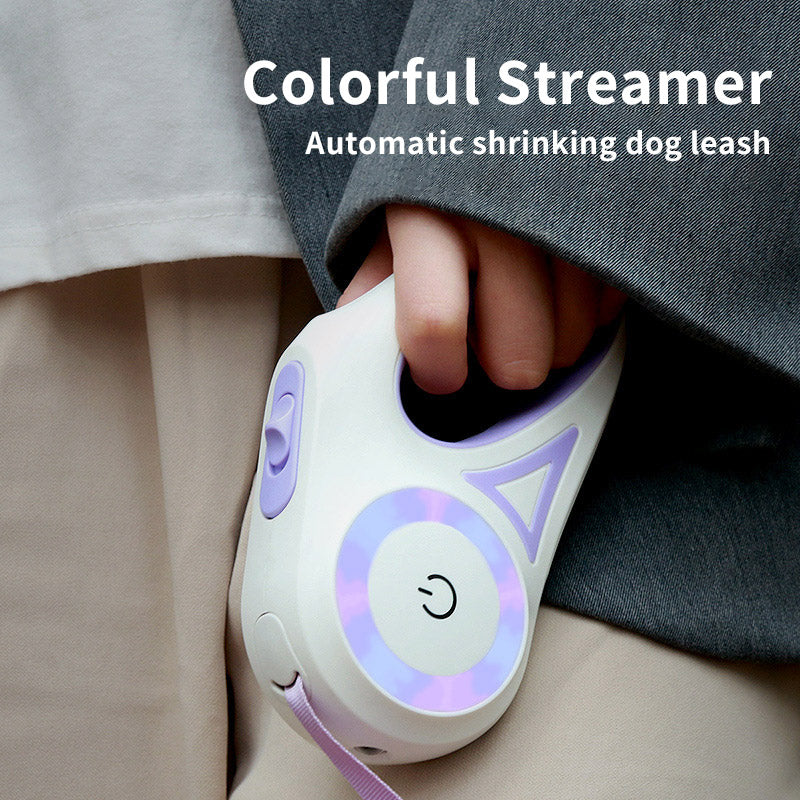 Light-Up Retractable Dog Leash for Safer, Happier Walks