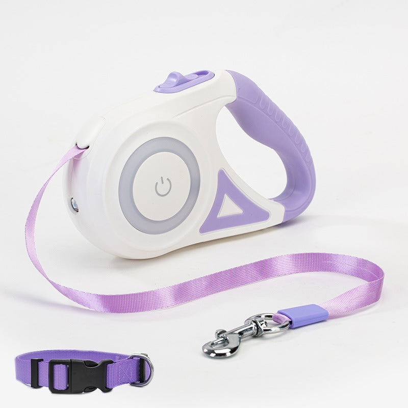 Light-Up Retractable Dog Leash for Safer, Happier Walks