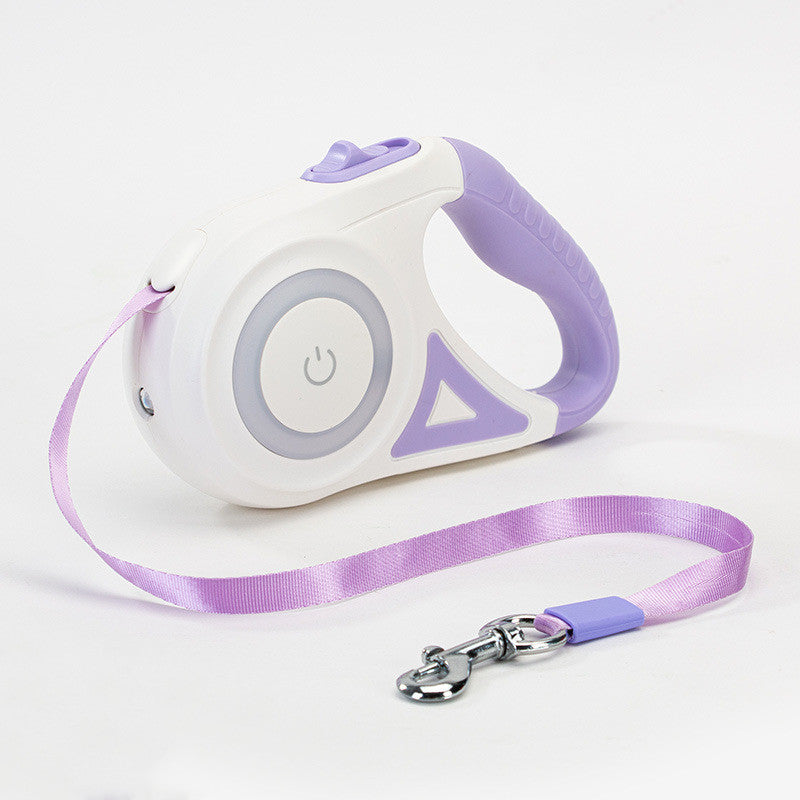 Light-Up Retractable Dog Leash for Safer, Happier Walks